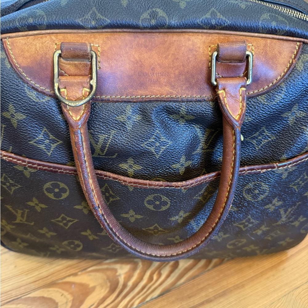 Louis Vuitton 1997 Deauville Bag in Brown Monogram Canvas Vintage Good Condtion - Picture 6 of 9